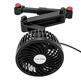 Huehkir Kopfstützenventilator,Winkelverstellbar, leise, zwei Windstufen - Auto Rücksitz Kopfstützenventilatoren | Für tägliches Pendeln Geschäftsreisen Abholservice und