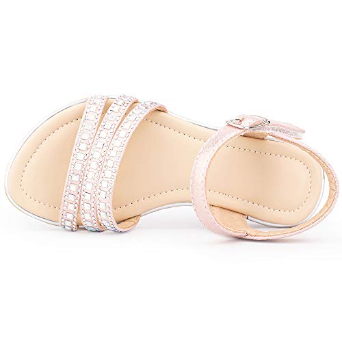 Toddler Little Big Kids Girls Party Wedding Princess Dress Sandals Platform wedge heel Sandals3