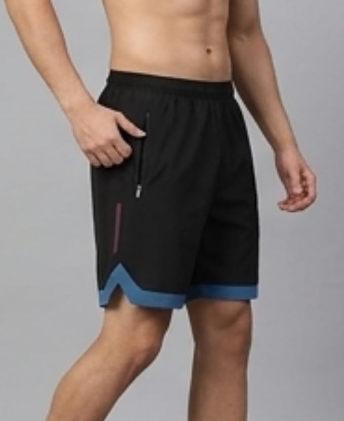 Image of Men's Running Shorts Lightweight Sports Shorts with Zipper Pockets Quick Dry Gym, Running & Workout Shorts