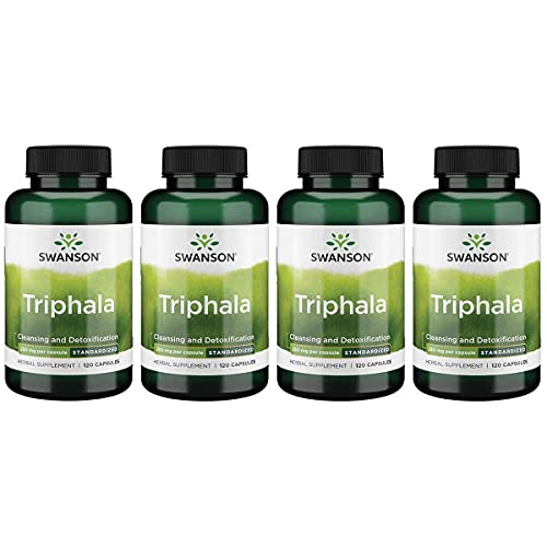 Swanson Triphala (Standardized) 250 Milligrams 120 Capsules (4 Pack)