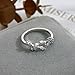 Sora Tuki Silver Rings for Women Adjustable Ring Cubic Zircoina Leaf Ring Dainty Stackable Rings for Women Unique Trendy Silver Jewelry