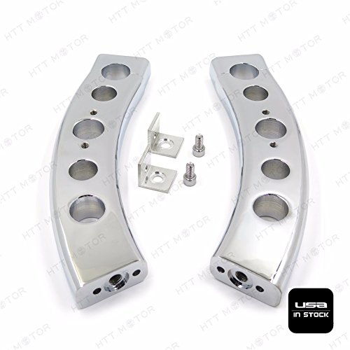 SMT-1.25 Inch Drop Handlebar Risers Compatible With 2006-2009 SUZUK Boulevard M109R Chrome [B00RUEDU24]
