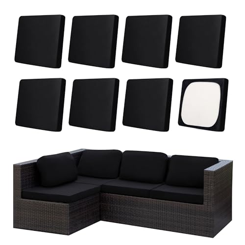 DREAHOTEXTIL Fundas Elásticas para Cojines de Sofá de Exterior - Fundas Protectoras Impermeables y Lavables para Muebles de Terraza