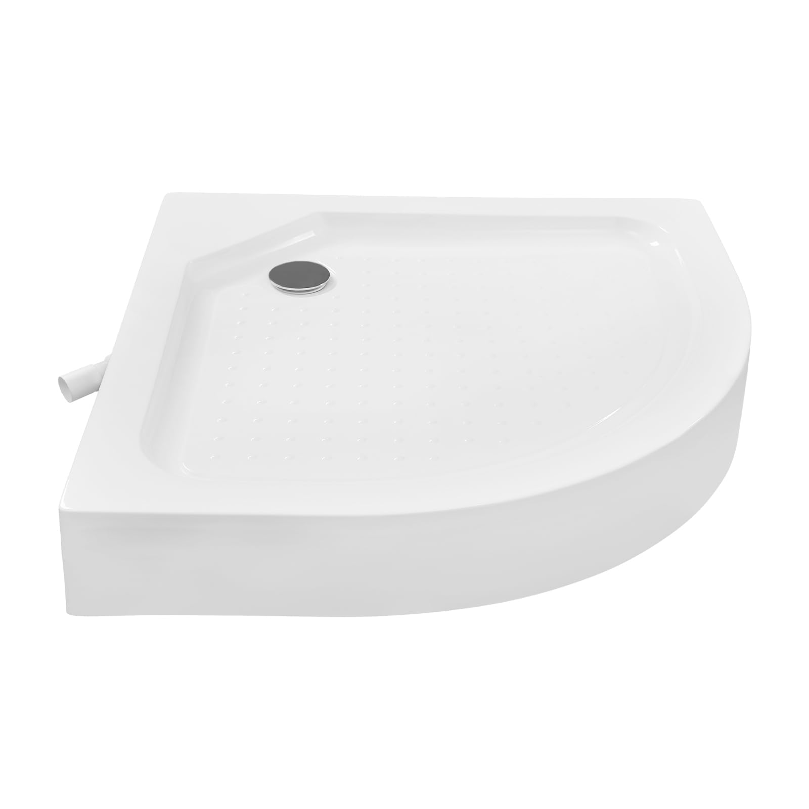 Photo 1 of ***FACTORY SEALED*** 35x35x4 inch Square Acrylic Shower Base, Shower Tray with Adjustable Feet Height, Single Threshold Corner Shower Pan for Bathroom, Anti-Skid, Corner Drain Hole (Fan Shape)