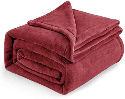 Bedsure Fleece Blanket Sofa Throw - Versatile Blanket Fluffy Soft Throw for Bed and Couch Twin / Double, Silver Grey, 150x200cm