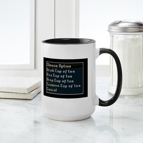 Taza de cerámica CafePress Runescape 15 oz miniatura 4