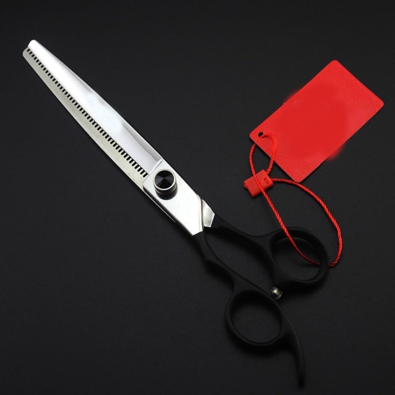 7-Inch Professional Dog Grooming Scissors - Left-Handed Thinning Shears for Pet Hair Cutting - Stylish & Dog Grooming Shears