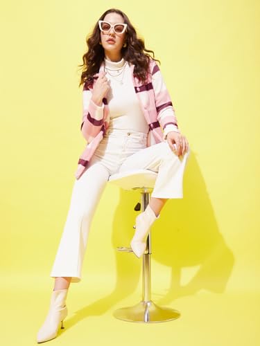 Image of Modeve Floral Printed Stand Collar Lightweight Tailored Jacket