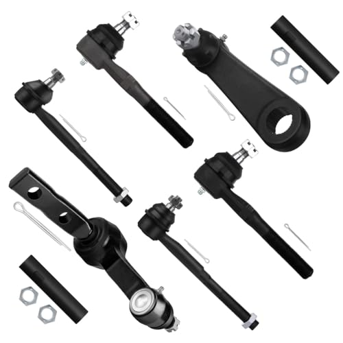 SCITOO 8pcs Front Suspension Kit Inner Outer Tie Rod End fit for Ford for F-150 for Expedition for F-250 for F-150 Heritage for Lincoln Navigator Blackwood with Idler Arm Pitman Arm