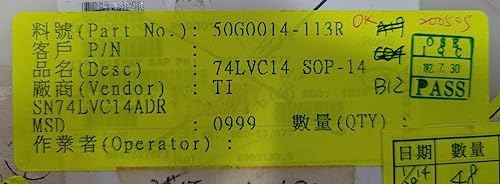 (1 PC) SN74LVC14ADR TI IC INV Schmitt 6CH 1-in 14SOIC