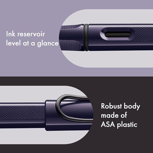 Image of Lamy Safari Meteora Fountain Pen with Polished Steel Nib in Line Width M | Lamy Fountain pen with ergonomic grip - robust ASA plastic - incl. LAMY T 10 blue ink cartridge - right-handed users