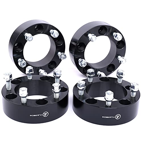 VLAOSCHI Black Forged 5x5.5 to 5x4.5 Wheel Adapters 2 Inch with 1/2 Studs Compatible with Dodge F-ord 5 Lug 5x139.7 to 5x114.3 for 1994-2001 R-AM 1500 | 1975-1996 F150 | 1976-1986 CJ5 CJ7 - Pack of 4