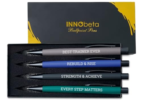 Stylos à bille InnoBeta lot de 4 pour le suivi des entraînements de fitness