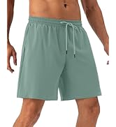 SPVISE Mens Drawstring Shorts 7 inch Mens Shorts Lightweight Quick Dry Workout Gym Athletic Tenni...