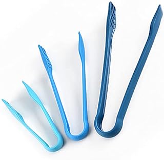 3 Piece Set Bread Tongs Plastic Kitchen Tongs Multifunctional Cooking Tongs for Home Kitchens Camping Parties Outdoor Barbecues and Bakery Etc
