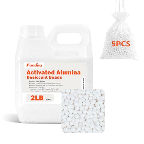 2LB Fonday Filament Drying Desiccant Activated Alumina More Powerful Rechargeable Dehumidifiers Moisture Absorber | Prevent Wet Filament |