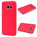 Produktbild ToDo Samsung Galaxy S7 Edge Hülle TPU Schutzhülle Einfarbig Design Ultra Dünn Soft Flex Silikon Bumper Handyhülle Schale Stoßfest Schale Etui Protective Case Cover - Rote