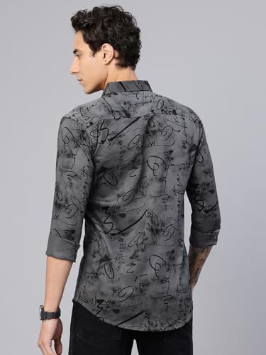 Image of Majestic Man Stylish Abstract Print Casual Shirt - Pure Cotton| Full Sleeve | Trendy & Comfortable