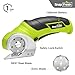 SnapFresh Cordless Electric Scissors, 4V Electric Mini Box Cutter, Carpet & Cardboard Cutter Tool with a Replacement Blade/Charger, Rotary Cutter for Cardboard Packages Leather Plastic （Green）