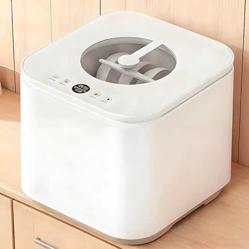 GSHSHOU Lavavajillas Doméstico Totalmente Automático, Mini Lavavajillas de Encimera, Secado por Aire Caliente con Esterilización con Oxígeno Activo, 5 Programas, Pantalla Táctil A