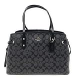 Coach Women's Signature Drawstring Carryall Shoulder Bag No Size (Sv/Black Smoke/Black)