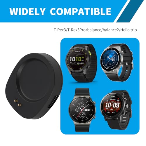 2 PCS Cargador de Reloj Tipo C, Adaptador de Carga,Cargador USB Tipo C Portátil Compatible con Smartwatch, Estación de Carga Rápida Segura con Protección Integrada (Negro) - imagen 4