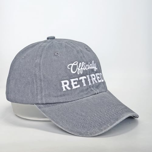 Image of Officially Retired Hat for Men Women Ritirement Gift, Embroidered Not My Problem Anymore Baseball Cap