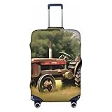 Consejos: esta funda de equipaje con estampado de granja Old Tractor Photoes es adecuada para maletas con el asa situada precisamente en el medio.