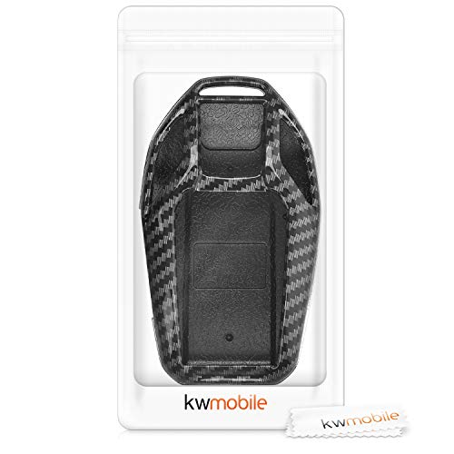 kwmobile autosleutelhoes compatibel met BMW Display Key autosleutel - hardcover beschermhoes - Carbon - zwart - Image 8