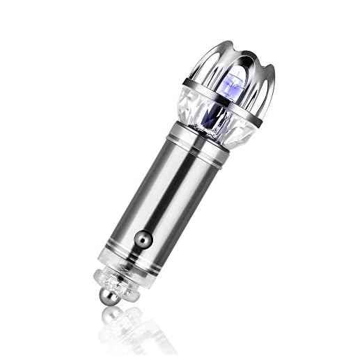 VADIV Purificador de Aire Coche Iónico, Desodorante Purificador Ionizador Elimina Pollen Humo Mal Olor Fumar Ideal para Automóvil o RV y Coche Regalo (sin Perfume)