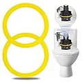2Pcs Canister Flush Valve Seal for Kohler, Toilet Tank Parts GP1059291 Flush Valve Seal, Silicone Gasket Replacement Parts Toilet Seal Ring
