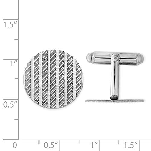 Mancuernillas para hombre en plata 925 20mm x 8mm miniatura 2
