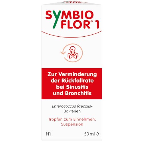 Symbioflor 1 - probiotisches Arzneimittel bei wiederkehrenden Infektionen der Bronchien und Nasennebenhöhlen - ohne Konservierungsstoffe alkoholfrei - 1 x 50 ml
