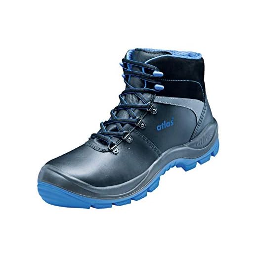 ATLAS 236601 S3 Sicherheitsschuh, ESD-Zertifizierung, SL, 525xp, Blau / Schwarz, 9 Größe