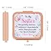 PDOZV Pocket Mirror for Women, Rosegold Square 2.8”×2.8” Metal Frame DropRubber Style Double Sided Mini Magnifying 1X/2X Mirror for Purse Can be Used as Gifts for Woman (RGSr01)