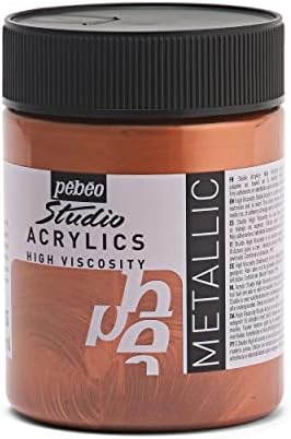 Pébéo 172355 - Studio Acrylics Fine Acrylic - Acrylic Paint - Copper Acrylic - Copper, 500 ml
