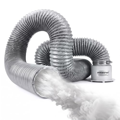 BORGOVA Fog Machine Hose, Heat Resistant Magnetic Quick-Connect Smoke Duct