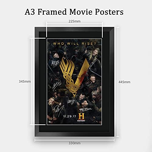 HWC Trading A3 FR Vikings Katheryn Winnick Gifts Printed Signed Autograph Picture for TV Memorabilia Fans - A3 Framed