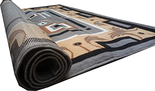 Image of Home Decore Acrylic Carpet for Your Living Room & Drawing Room Aywhere in Your Home (90x150 Black Colour)- 3x5 Feet