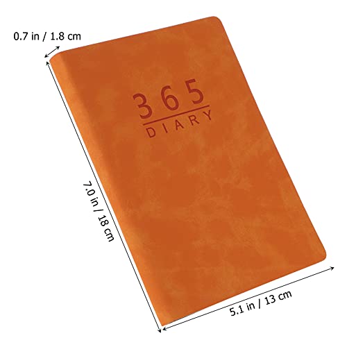 Yardwe A5 Schedule Notebook Business Plan Boek Jaarlijkse Kalender Boek Tijdbeheer Notebook Geel Zacht Leer Praktische… - Image 4