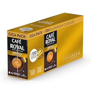 Capsules de Café Espresso Royal, Pack de 100
