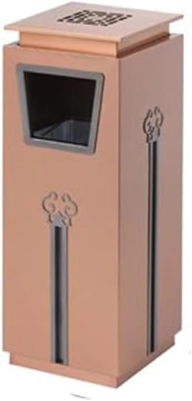 Outdoor Waste Recycle Bin Commercial Square Ashtray Lobby Office Building Elevator Hotel Shopping Mall Stainless Steel Trash Cans Garbage Storage Bucket
