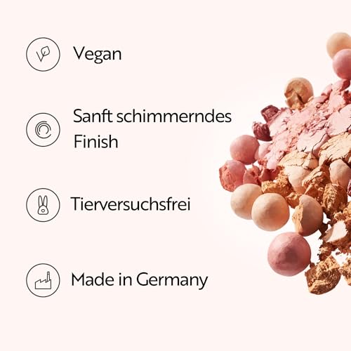 M. Asam MAGIC FINISH Shimmering Blush Pearls (20 g) - Kompakte Blush-Perlen in drei Farbnuancen für einen rosigen Teint - Dezenter rosiger Schimmer für einen natürlichen Glow, Vegan