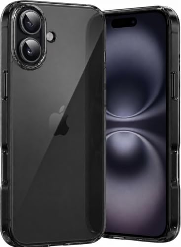 Image of VONZEE Anti Scratch Semi Translucent Cover for iPhone 16 Case, Premium PC + TPU Phone Cases Drop Proof, Slim Anti Yellowing Never Yellowing Shockproof