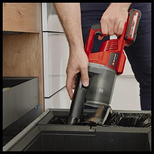 Einhell Odkurzacz akumulatorowy TE-SV 18 Li-Solo Power X-Change (Li-Ion, 18V, aku. odkurzacz bezworkowy, pojemnik 0,6 L, technologia cyklonowa, potrójny system filtrów)