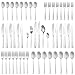 Produktbild Deleca Edelstahl Besteckset 12 Personen Essential mit Steakmesser (72-teilig) - Spülmaschinenfest, Silberbesteck, Cutlery Set, Essbesteck, Besteck set 12 Personen - Tafelbesteck für Haus/Party