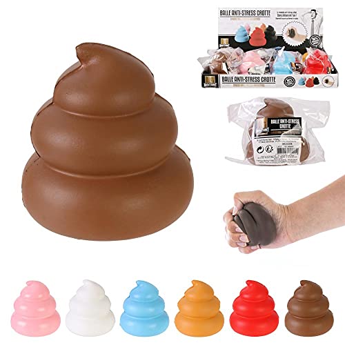Balle Anti-Stress CROTTE Plastique 6.8X7CM