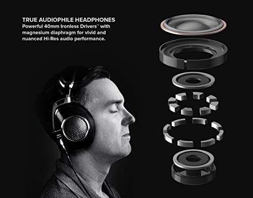 Cleer Audio Next Wired Audiophile Headphones - High End Lambskin Memory Foam Studio Earpads, Open Back, Alloy Structure, Innovative Ironless Magnesium Driver Units, Award Winning High-Resolution Sound #TOP4