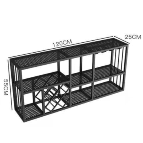 Support de bouteille fixé au mur en métal robuste de haute qualité - 7