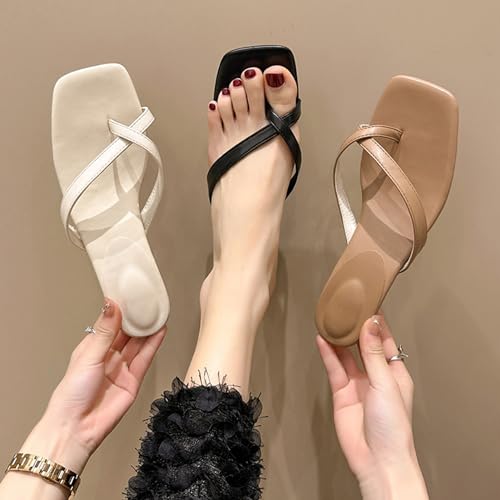 Women's Strappy High Heeled Sandals Open Toe Ankle Strap Heels Comfy Weddings Shoes Heels For Women Chunky Heels High Heeled Sandals With Lace Up Fahsion Casual Nude Block Heel Sandals3